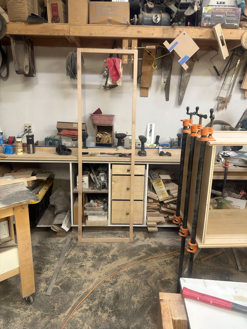 Cabinet frame build